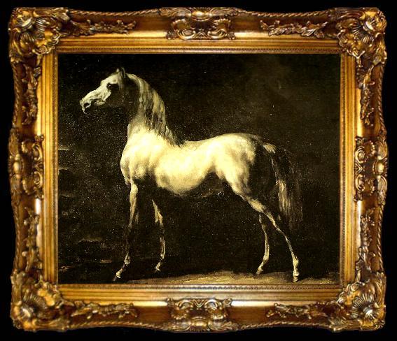 framed  Theodore   Gericault cheval gris, ta009-2